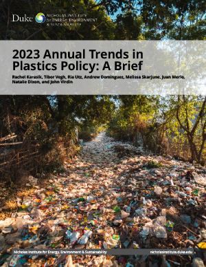 2023 Annual Trends in Plastics Policy: A Brief cover