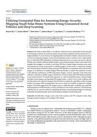 Utilizing Geospatial Data for Assessing Energy Security: Mapping Small Solar Home Systems Using Unmanned Aerial Vehicles and Deep Learning first page