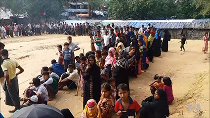 Rohingya refugees in Bangladesh (Photo: Zlatica Hoke / VOA)