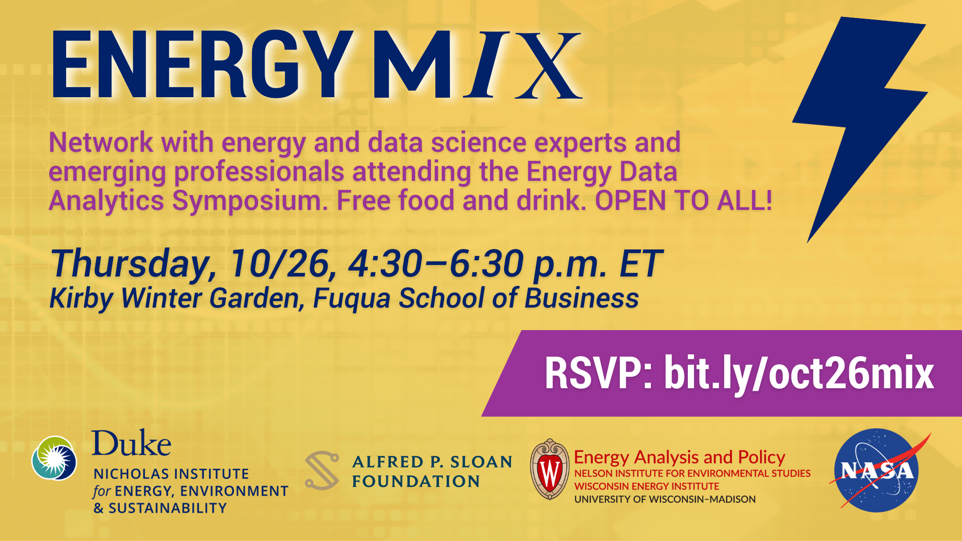 Energy mix networking reception for the energy data analytics