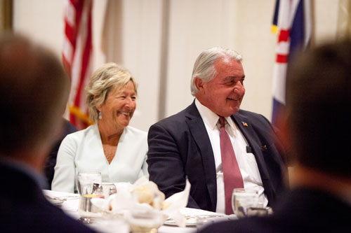 Pete Nicholas speaking in 2017