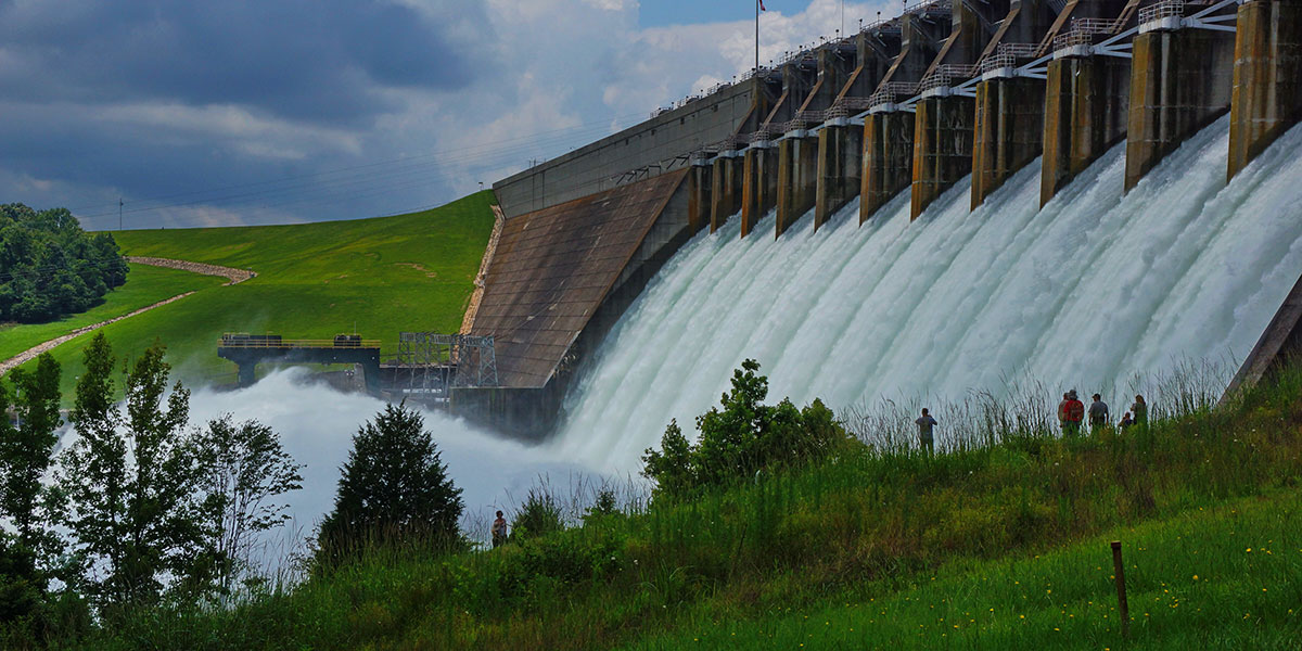 Hartwell dam spillway - image credit USACE