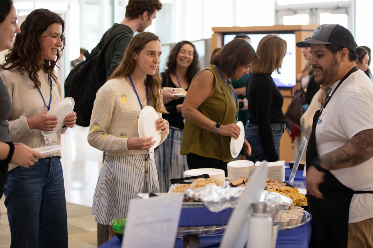 Participants explore the culinary offerings during the “Taste of Traceability” session.