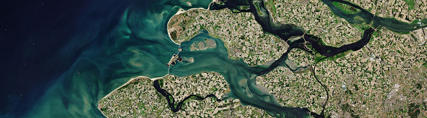 Zeeland Netherlands satellite image credit ESA