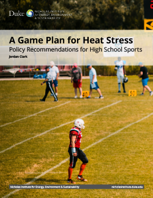 A Game Plan for Heat Stress: Policy Recommendations for High School Sports cover