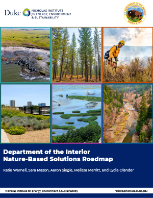 Department of the Interior Nature-Based Solutions Roadmap Cover