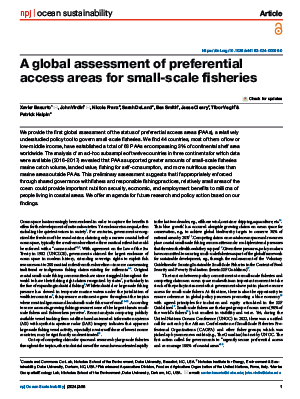 A Global Assessment of Preferential Access Areas for Small-Scale Fisheries cover