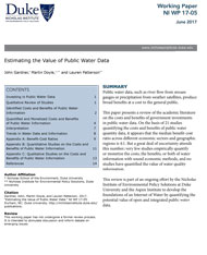 Estimating the Value of Public Water Data 