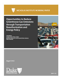 Opportunities to Reduce Greenhouse Gas Emissions through Transportation Reauthorization and Energy Policy