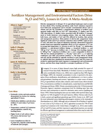 Fertilizer Management and Environmental Factors Drive N2O and NO3 Losses in Corn: A Meta-Analysis