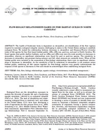 Flow-Biology Relationships Based on Fish Habitat Guilds in North Carolina