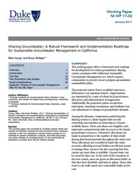 Sharing Groundwater: A Robust Framework and Implementation Roadmap for Sustainable Groundwater Management in California