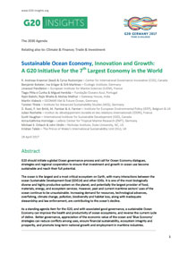 Sustainable Ocean Economy, Innovation, and Growth: A G20 Initiative for the 7th Largest Economy in the World