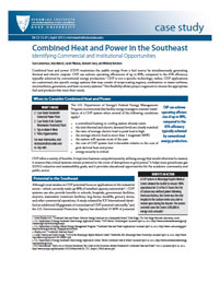 Combined Heat and Power in the Southeast: Identifying Commercial and Institutional Opportunities