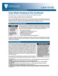 Solar Water Heating in the Southeast: Identifying Commercial and Institutional Opportunities