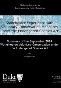 Stakeholder Experience with Voluntary Conservation Measures under the Endangered Species Act