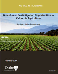 Greenhouse Gas Mitigation Opportunities for California Agriculture: Review of the Economics