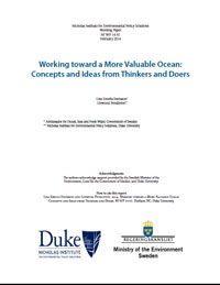 Working toward a More Valuable Ocean: Concepts and Ideas from Thinkers and Doers