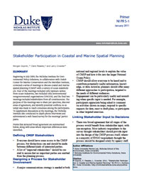 Stakeholder Participation in Coastal and Marine Spatial Planning