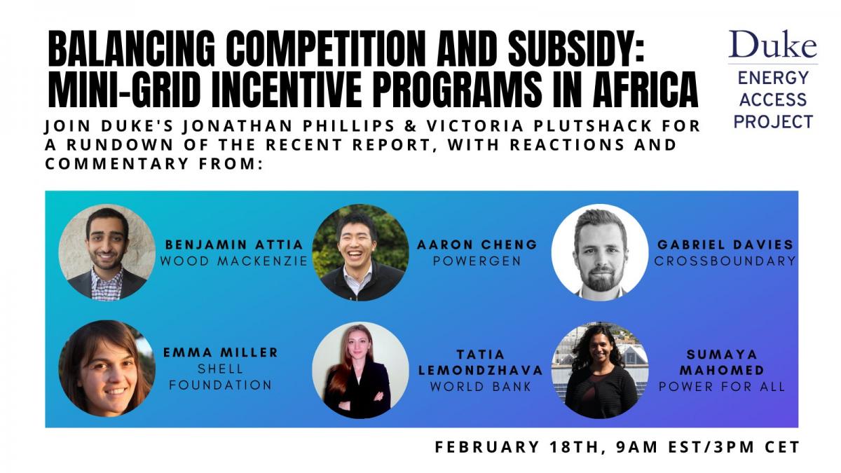 Balancing Competition and Subsidy: Mini-grid Incentive Programs in Africa