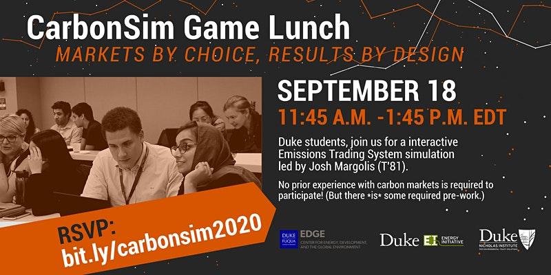 CarbonSim Game Lunch