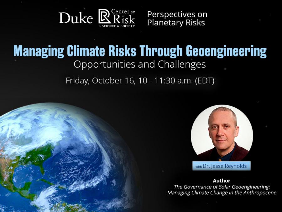 Managing Climate Risks Through Geoengineering