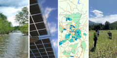 Yadkin River, NC; solar panels; summary ejectments per square mile in Durham; Bass Connections research in Madagascar