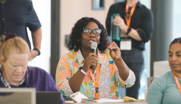 Angella Dunston speaking at Heatwise